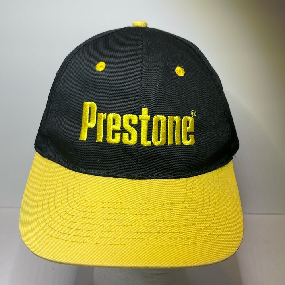 Prestone Embroidered Spell out Trucker Baseball Hat Cap Snap Back
